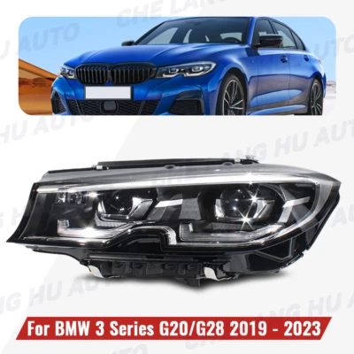 Left LED Headlight For BMW 3 Series G20 G21 G28 340i 330i 2019-2021 4Pins W/AFS Foto 1 de 4