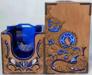 MTG Commander Deck Box XL BLU Magic the Gathering - Foto 1 di 7