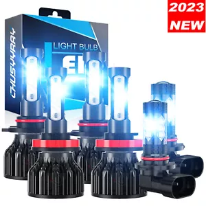 For Ram 1500 Classic 2019 - 6X LED Headlight High/Low Beam + Fog Bulbs 8000K HKL - Picture 1 of 24