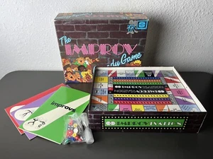 Juego de comedia vintage The IMPROV 1989 TDC juegos completo sin usar - Imagen 1 de 3