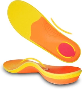 240+lbs Heavy Duty High Arch Support Insoles for Flat Feet Foot Pain Heel Pain - Picture 1 of 16