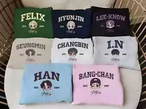 STRAY KIDS Members Embroidered Sweatshirt STAY Fan Merch Unisex Sweatshirts G23 - Picture 1 of 10