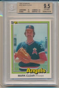1981 Donruss Mark Clear (#291) (Population of 1) (10 Centering/3-9.5's) BGS9.5 - Picture 1 of 1