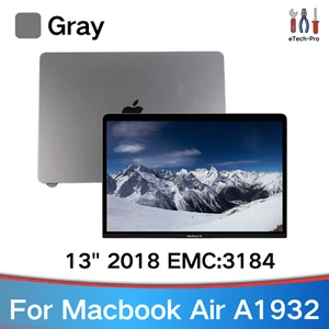A1932 A+ Bildschirm Ersatz für MacBook Air A1932 2018 EMC 3302 LCD Display Grau - Bild 1 von 9