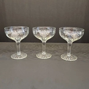 (3) Vintage Sekt Coup Gläser - Art Deco Ära um 1925.  (#44) - Bild 1 von 7