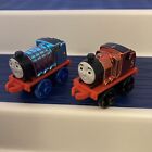 Lot Of 2 Thomas and Friends Minis Metallic James & Thomas - Weighted Train