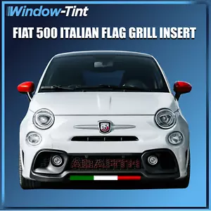 For FIAT 500 ABARTH 595 695 ITALIAN ITALY FLAG Vinyl Decal Front Rear Sticker - Picture 1 of 1