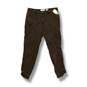 NWT Anthropologie Hei Hei Pants Cargo Dark Brown Size 29 Brand New - Picture 1 of 17