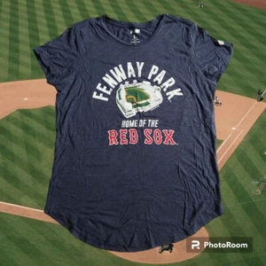 MLB Boston Red Sox Fenway Park Damen T-Shirt Large blau Tailgate AE Team  - Bild 1 von 7