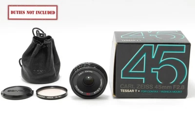 [Top MINT] Contax Carl Zeiss Tessar T* 45mm f/2.8 AEJ C/Y Mount Lens From JAPAN - Image 1 of 4