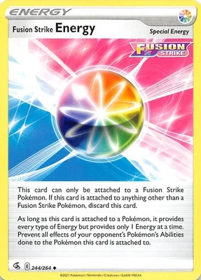Fusion Strike Energy 244/264 SWSH08 Fusion Strike Pokemon 007176 - Image 1 of 2