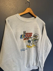 Vintage 1981 Volvo Sweden Ski Cup Blue Sweatshirt Size XL Sportswear - Bild 1 von 5