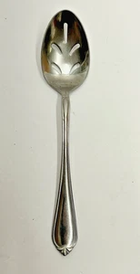 Reed and Barton Slotted Serving Spoon 9" Stainless Korea - Picture 1 of 6