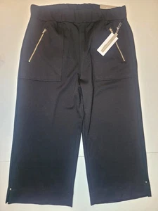 Neu mit Etikett weiche Umrandung Petite Caicos weites Bein Strick kurze Überziehhose schwarz | Gr. PL - Bild 1 von 17