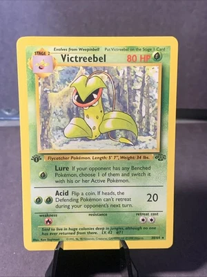 Pokemon TCG Victreebel #30/64 Rare Jungle 1st Edition Non Holo NM WOTC VTG 1999 - Image 1 of 2