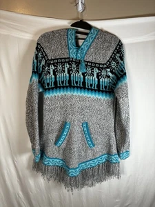 Ecologic Arts Alpaka Damen Einheitsgröße Kapuzenpullover, Made In Peru Wolle Azteken - Bild 1 von 7