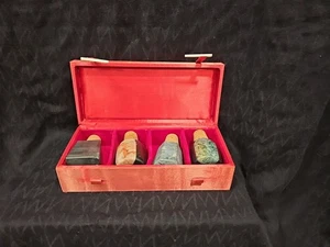 4er Set Vintage MARMOR Korken Weinflaschenverschluss Schnaps - siehe Bilder.!  - Bild 1 von 12