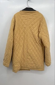 Robert Talbott Men's Yellow Diamond Quilted Button Down Coat - Size XL - Picture 1 of 9