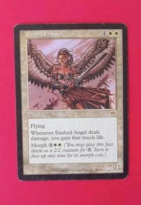 Exalted Angel Onslaught 028/350 Rare White Mtg Magic English  - Image 1 of 3