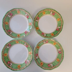 "Juego de 4 platos de ensalada de melamina Campagna Gallina Vietri gallo nuevo 8,25""" - Imagen 1 de 4