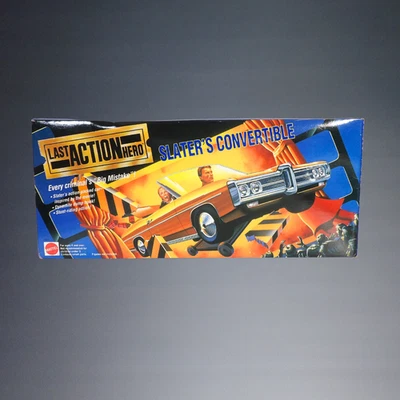 Coche de acrobacias convertible Mattel Last Action Hero Slater 1993 de colección #10674 nuevo en caja Foto 1 de 4