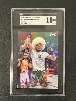 Umar Nurmagomedov 2024 Topps Gold Label UFC Class 3 Red /25 SGC 10 - Image 1 of 2