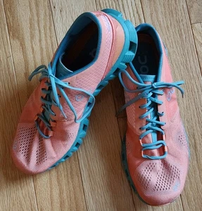 On Cloud 5 Orange Teal Blau Laufschuhe Turnschuhe US Herren 41/8 - Bild 1 von 10