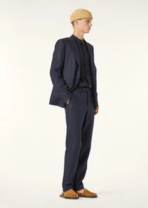 LORO PIANA Navy Blue Linen Lightweight Blazer Sports Coat, Size 50 - Picture 1 of 14