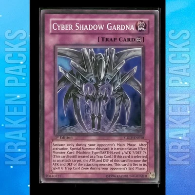 YUGIOH Cyber Shadow Gardna CDIP EN058 Super 1ST ED NM 💎 PACK FRESH - Image 1 of 2