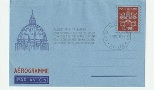 1965 Vatican City Aerogramme Airmail Cover 130-L Stamp Unused Mint - Picture 1 of 2