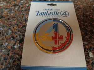 Marvel Fantastic Four 4 First Steps Spinning Enamel Pin Logo Metal New - Picture 1 of 5