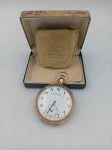 10ct Gold Plated CYMA Collingwood Pocket Watch Dennison Case - Picture 1 of 18