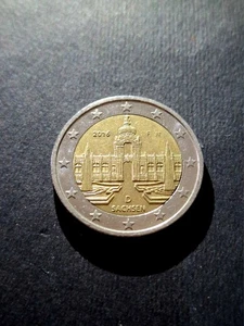 Moneta Da 2 Euro 2016 Germania Sachsen - Foto 1 di 2