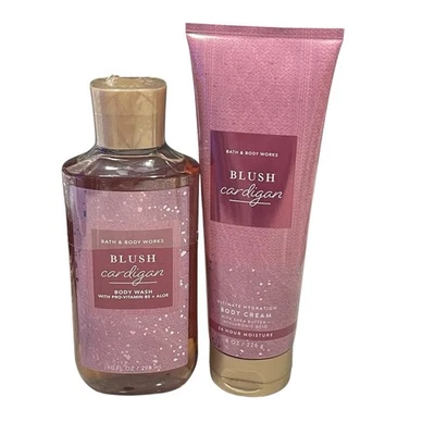 Bath & Body Works Blush Cardigan Body Cream + Body Wash Dr Pepper Scent New - Image 1 of 4