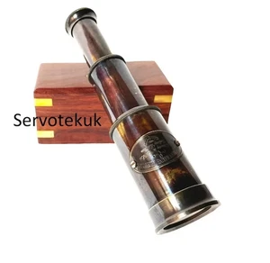 Telescopio de Latón: Estilo Único Artesanal Náutico Elegante Regalo - Imagen 1 de 5