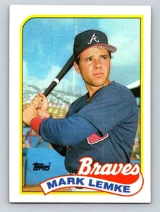 1989 Topps #327 Mark Lemke Atlanta Braves Rookie - Picture 1 of 2