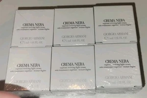 Giorgio Armani CREMA NERA SUPREME REVIVING LIGHT CREAM 5 ML/0.16 OZ×6 NIB~SEALED - Picture 1 of 6