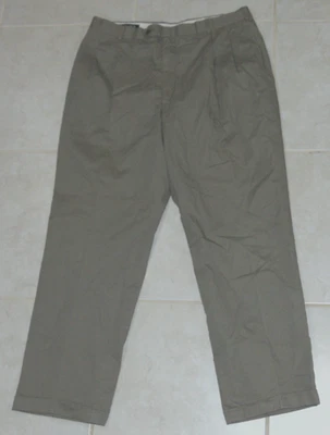 Pantalón Nautica Hombre Drees Cintura 40 Talla Algodón Beige Sólido Plisado Cintura Algodón Foto 1 de 4