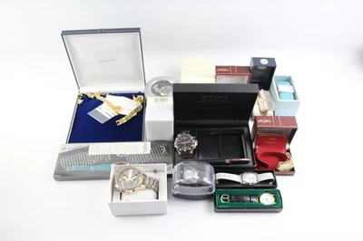 Job Lot Assorted Boxed Watches Quartz Slazenger Rotary UNTESTED - Image 1 of 4