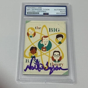 NEIL DEGRASSE TYSON SIGNED Card  PSA DNA AUTOGRAPH BIG BANG THEORY Authenticated - Picture 1 of 3