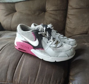Nike Weiß Rosa Air Max Excee Schnürschuhe Klassisch Retro Leder 2,5 Jahre Kinder Turnschuhe - Bild 1 von 12