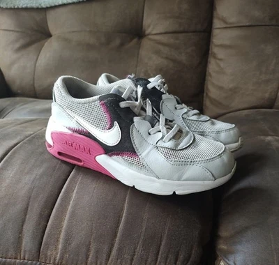 Nike Blanco Rosa Air Max Excee Con Cordones Clásico Retro Cuero 2.5Y Niños Tenis Foto 1 de 4