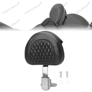 Motorcycle PU Leather Driver Rider Backrest For Victory Cross Roads 2010-2014 - Picture 1 of 24