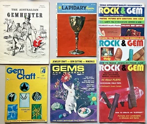 Gemmology Magazines Lot of 7 Gem Craft Rock & Gem Lapidary Gems & Minerals - Picture 1 of 20