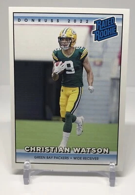 🔥CHRISTIAN WATSON SP 1/4094 2022 Panini Instant Rated ROOKIE Retro RR12 PACKERS - Image 1 of 3