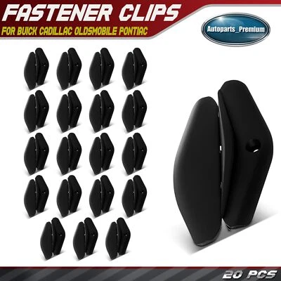 20 piezas sujetadores de retención de guía de ventana de puerta de nailon para Buick Cadillac Olds Pontiac Foto 1 de 4