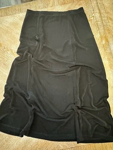 Christopher & Banks schwarzer Maxirock Medium elastische Taille 32” Länge 35” Slinky - Bild 1 von 5