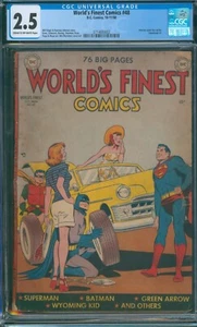 World's Finest Comics #48 ⭐ CGC 2.5 ⭐ Superman & Batman Golden Age DC Comic 1950 - Picture 1 of 2