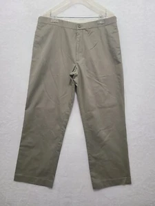 J.Crew Lightweight Men's Classic Fit Adjutable Side Brown Chino Pants Size 36x30 - Foto 1 di 10