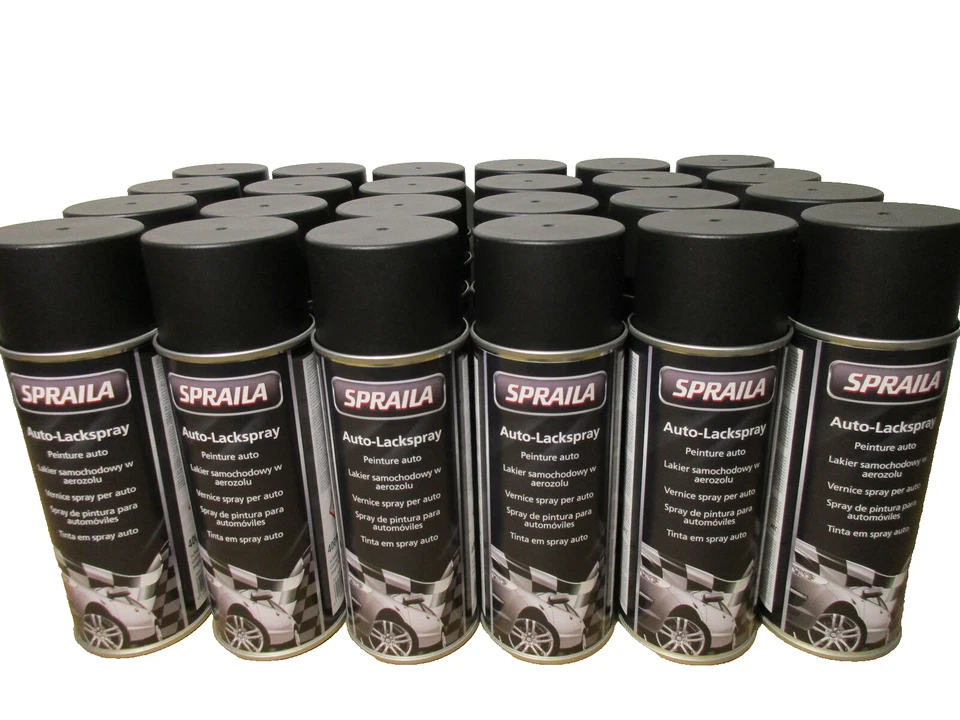 AutoK Spraila Auto-Lackspray - Schwarz Matt, 400 ml